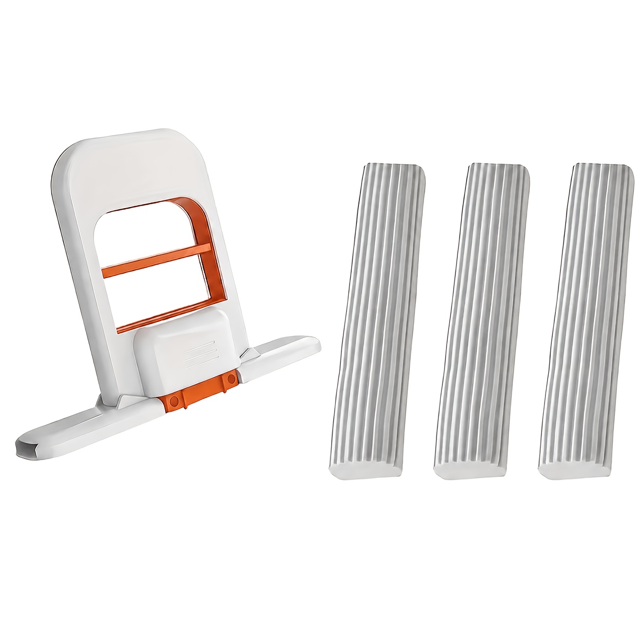 E-shop 4-teiliges Set: 1 Mopp + 3 Schwämme, spülmaschinenfreie Schreibtischreiniger, schnelle Reinigung, platzsparend faltbar, Handgerät für Zuhause,