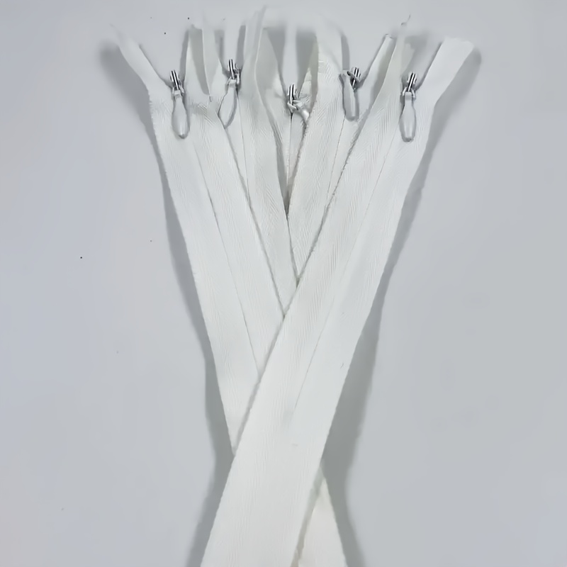 Image of 5pcs Nylon Invisible Zippers, Sewing Supplies, Craft Additions