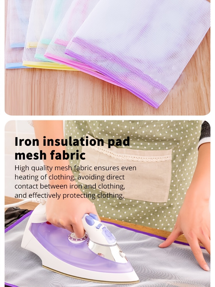 high temperature resistant ironing mat protective mesh ironing cloth non electric heat insulation pad for clothes   plastic material details 1