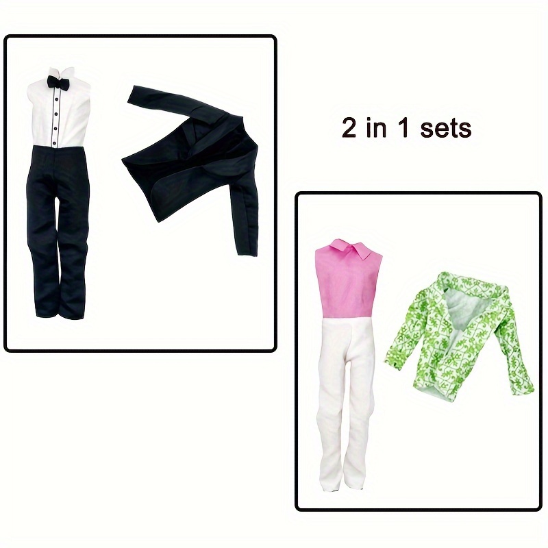 Traje De Novio Franz Para Muñecas 28-35 Cm – Conjunto De Pantalón Y Camisa Con Pajarita