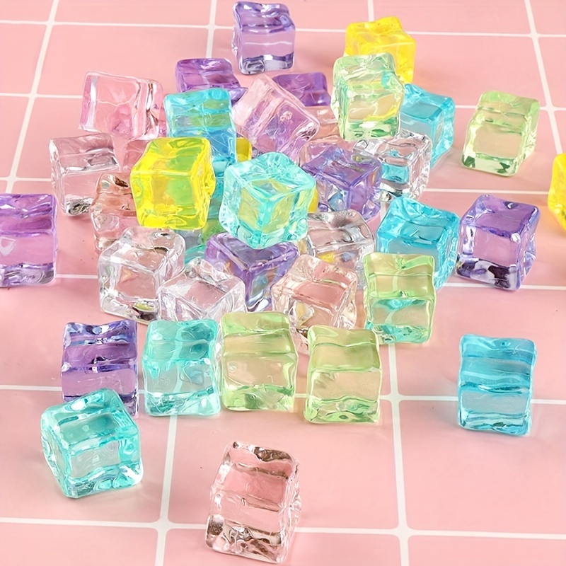 

Acrylic Ice Cubes 10pcs 1.8 Cm - Clear Faux Ice Cubes For Diy Crafts, Handmade Jewelry Making, And Table Scatter Decorations - Non-melting, No Power Required