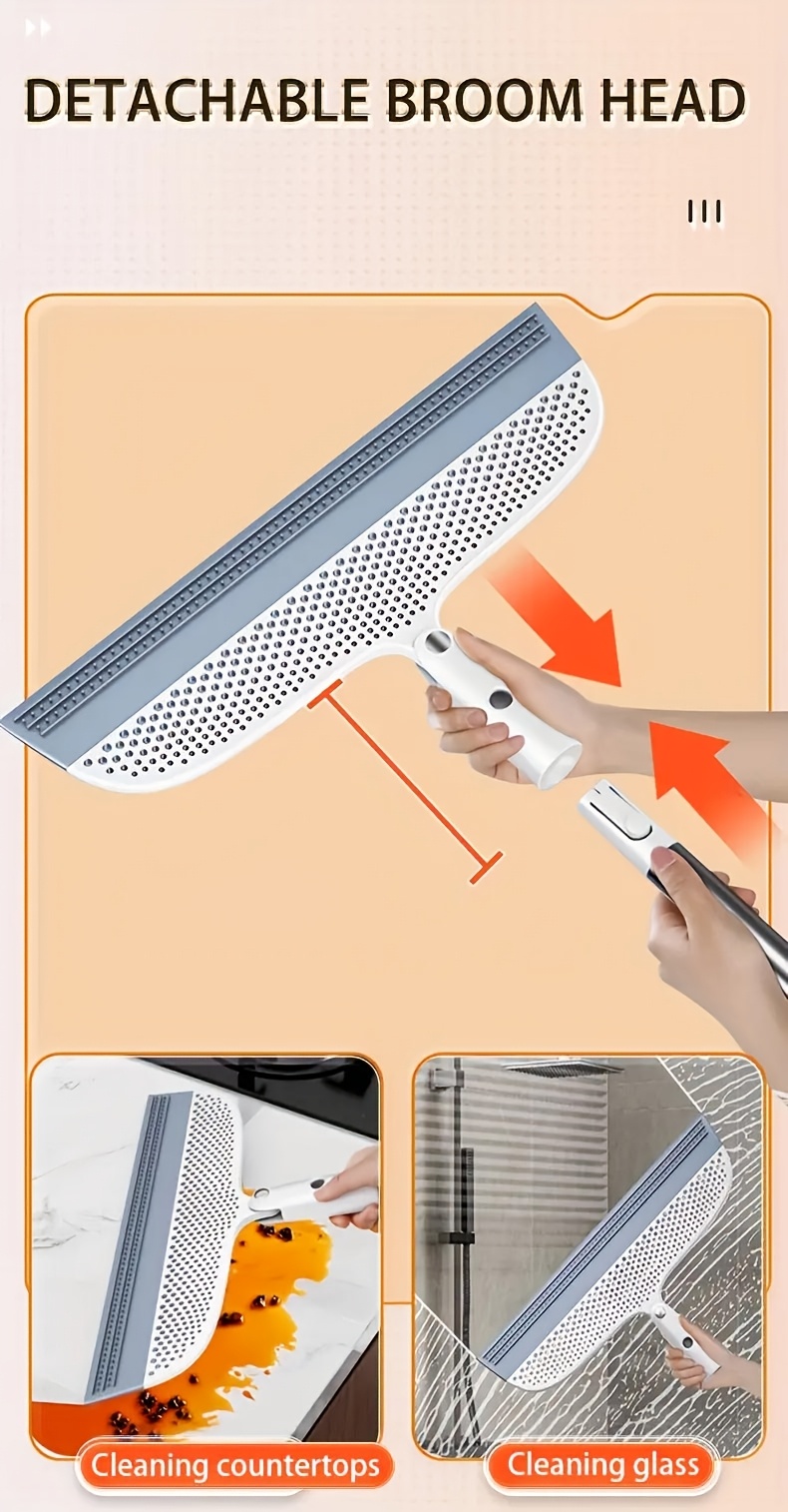 magic cleaning broom wiper squeegee floor scraper for bathroom hair removal sweeper wet dry use cleaning tool Product details 8
