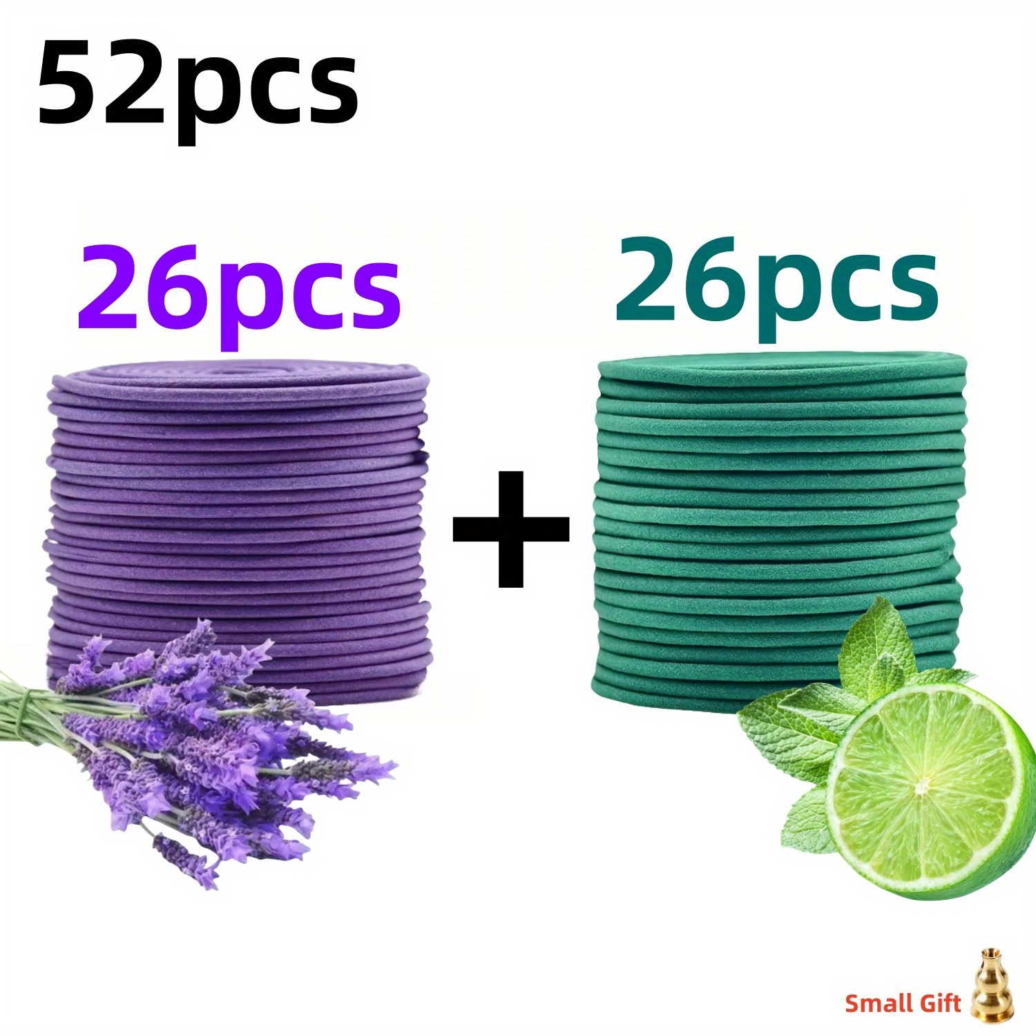 52/112pcs Mixed Spiral Incense Coil With Holder, Lavender And , Suitable For Yoga | Meditation | Outdoor & Home Use, Valentine's Day | Day | Graduation Season | Halloween | Christmas, Etc