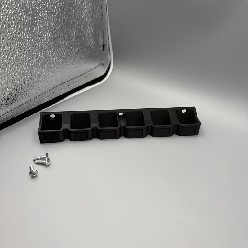 TEMU 6-slot Wall-mounted Pliers Organizer Rack, With 3pcs Installation Screws; Universal Wall Storage Bracket, Saving Floor Space, Can Hold Types Of