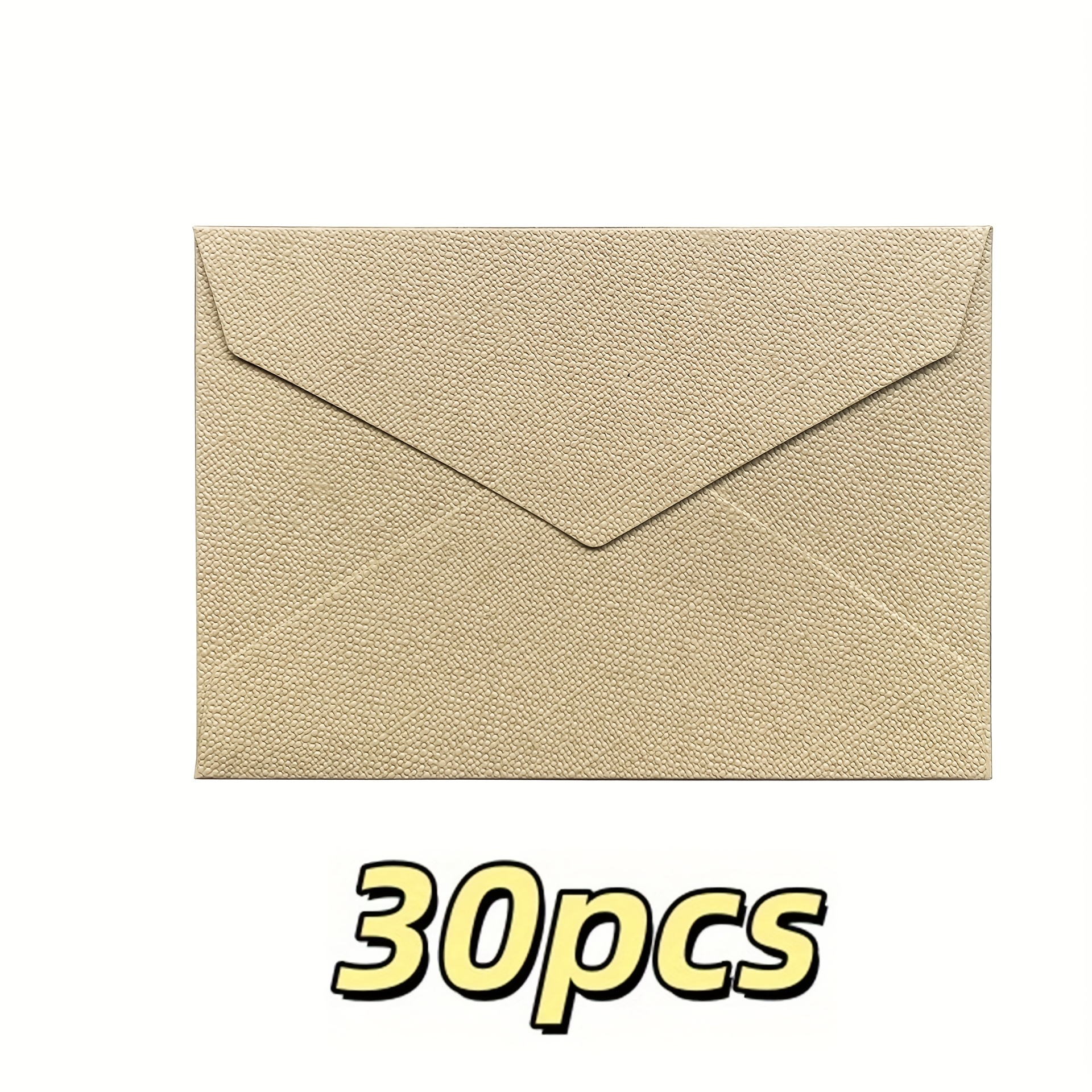 TEMU 30 Burlap Envelopes - 16.5x11cm / 6.5x4.3 Inches, Rustic Texture Envelopes For Invitations, Love Letters, And Postcards. Suitable For Special