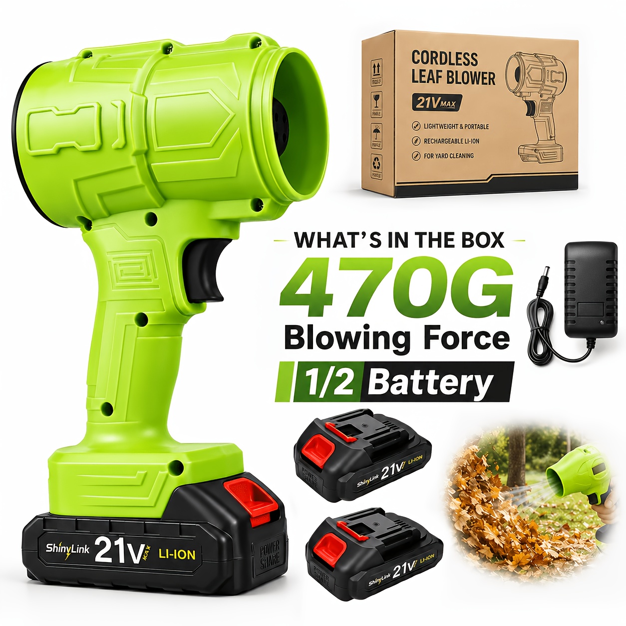 item picture High Power Cordless Leaf Blower, Handheld Jet Air Blower, Rechargeable Portable Electric Blower For Car Drying, Leaves, Dust And Light Snow Removal, Yard, Patio, Garage And Outdoor Cleaning, Gift For Men, Powerful 19000 RPM Cordless Leaf Blower