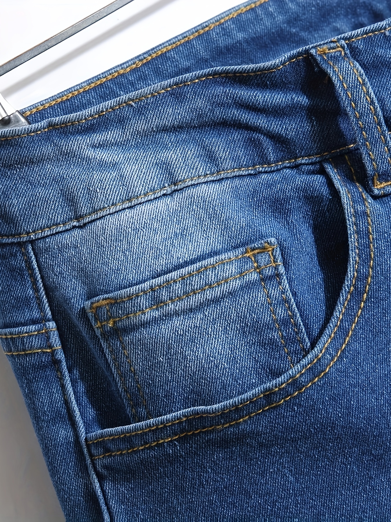 jean pantalon en denim extensible décontracté Temu Morocco