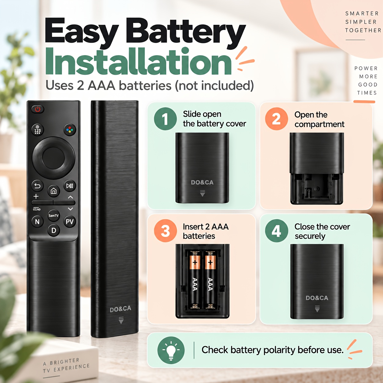 Universal Remote Control for Samsung Smart TVs