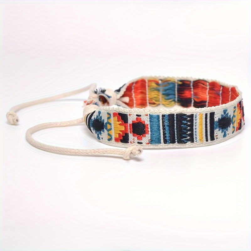 Boho Tribal Handwoven Bracelet Polyester