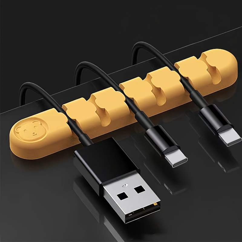 Organizador Cable Carga Telefono Movil, Gestion Enrollador de cables USB  H50