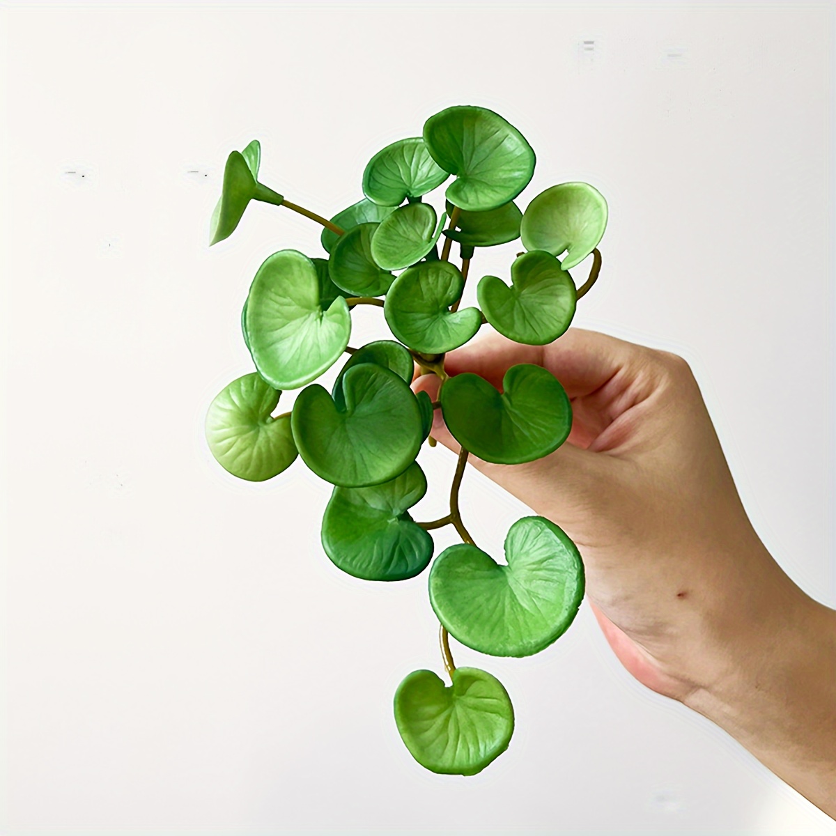 

1pc, Mini Artificial Leaf With Rubber Plant For Home Decoration Green Plant
