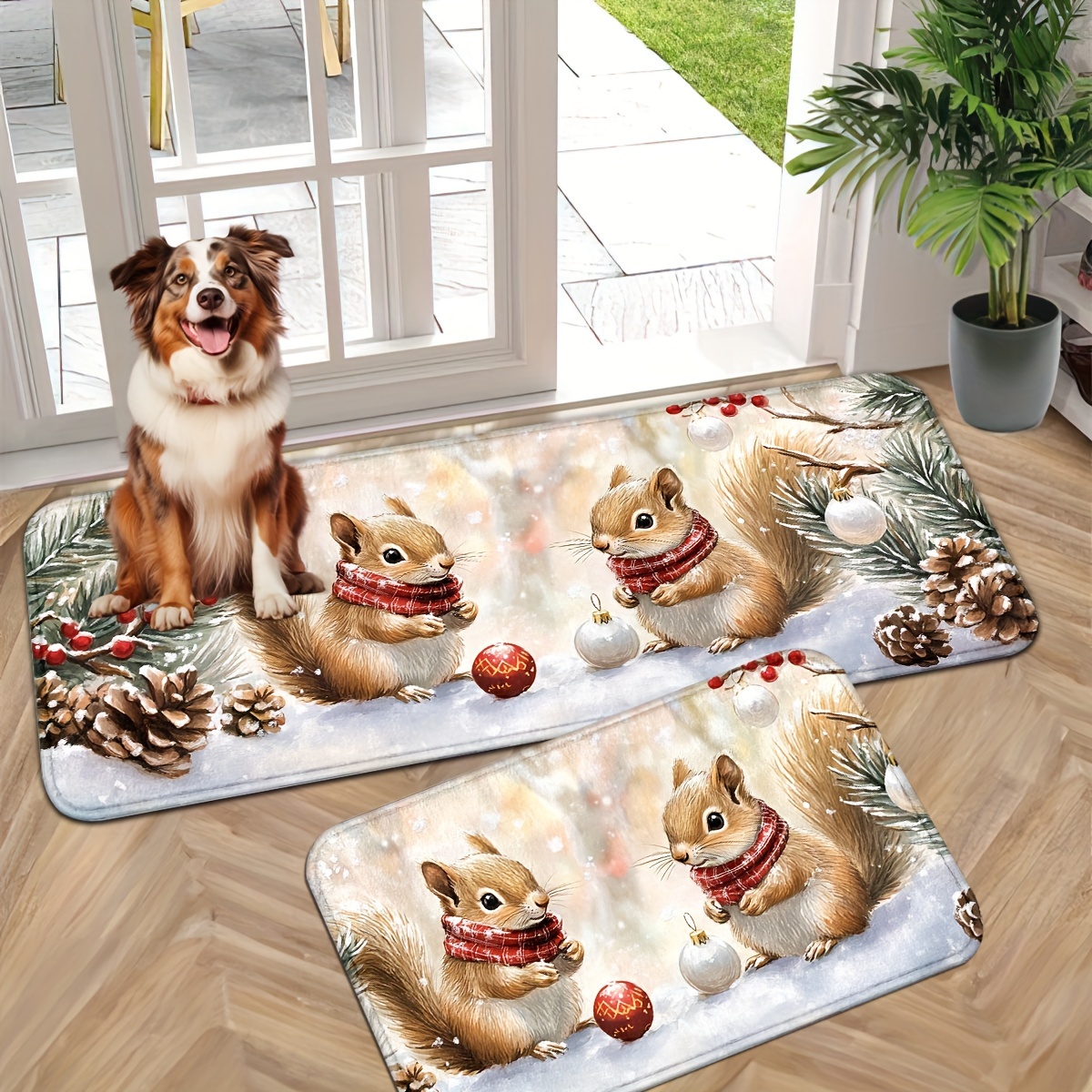 

Christmas Mat - , Washable Entrance Rug For
