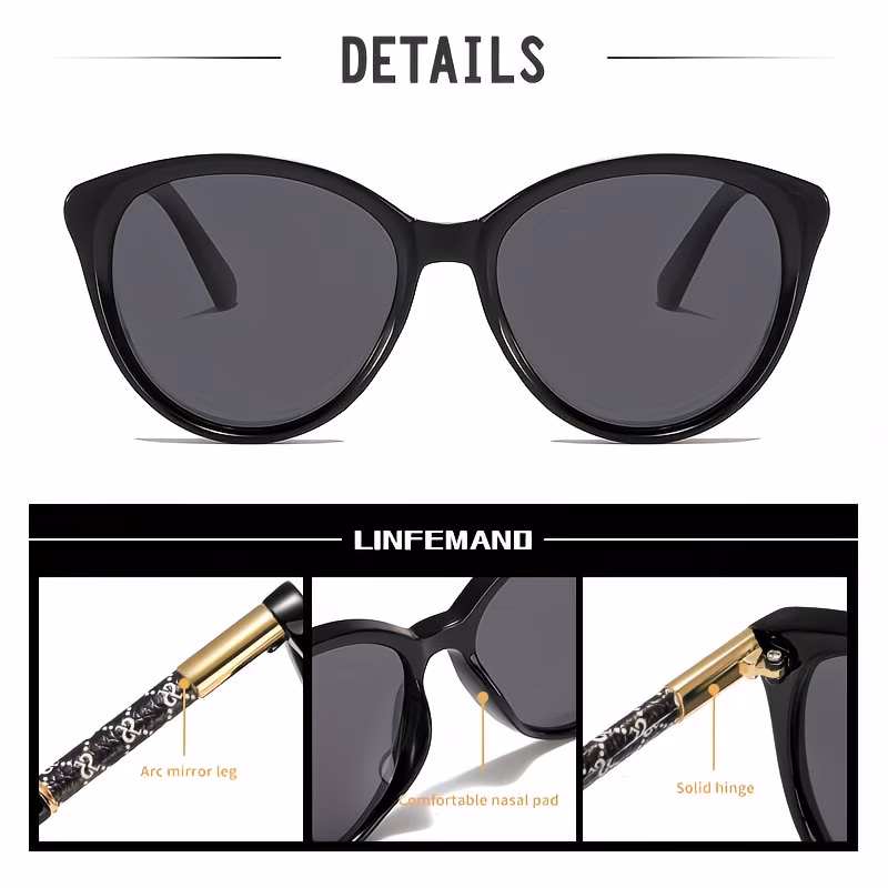 cat eye womens fashion glasses brand design with unique summer temple decorations perfect as a holiday gift Product details 1