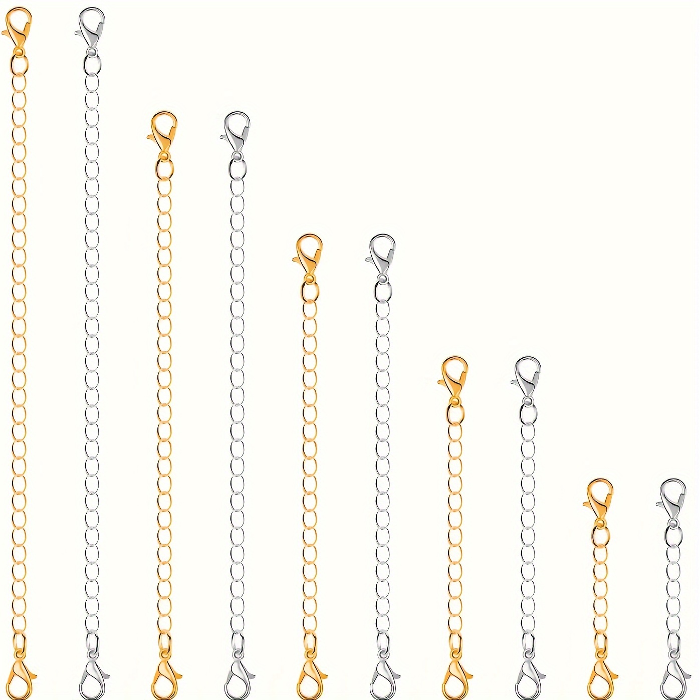 10PCS Pendant Clasps Replacement Multi-use Bracelet Pendant Clasps