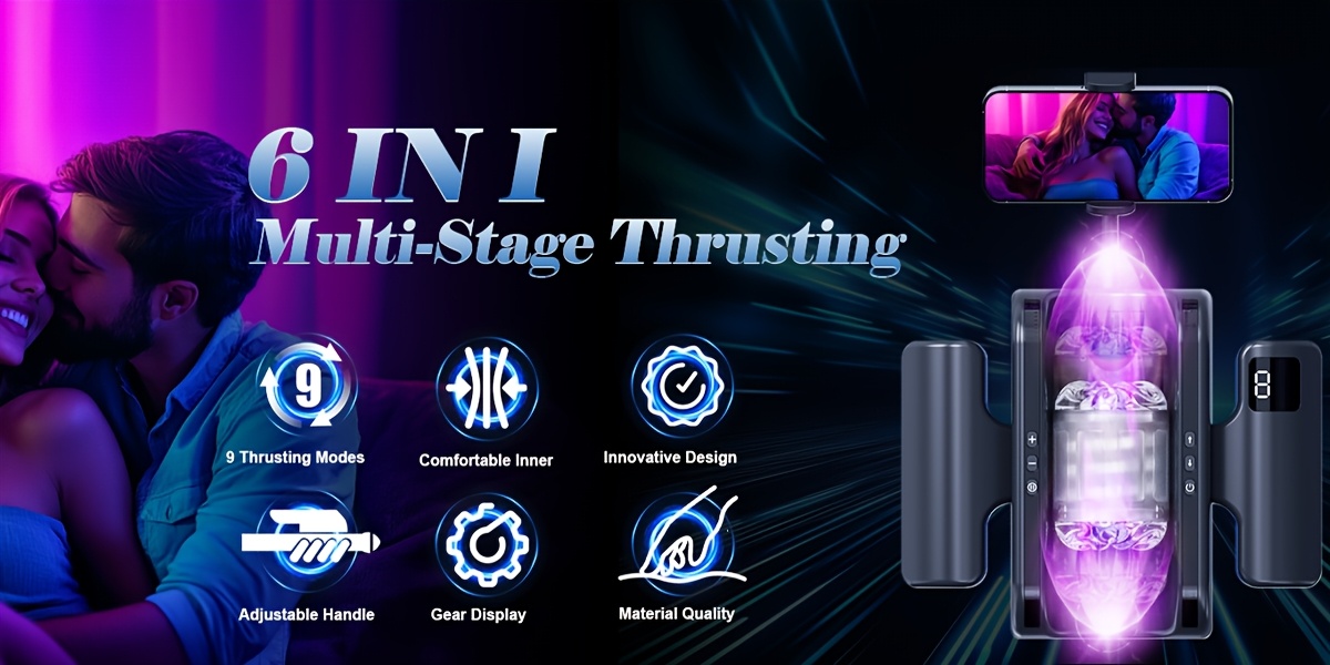 High Speed Thrusting-PRO Automatic Telescopic Male Masturbator Machine - Vagina Masturbation Cup Sex Toy for Men