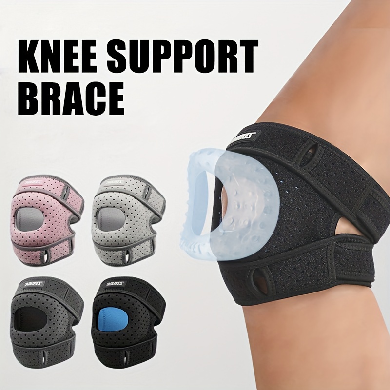 

Knee Support Brace With Patellar Tendon Strap - Adjustable Neoprene Stabilizer With Shock-absorbing Padding For Running, Arthritis, Tennis - Textile Composition ≥80%