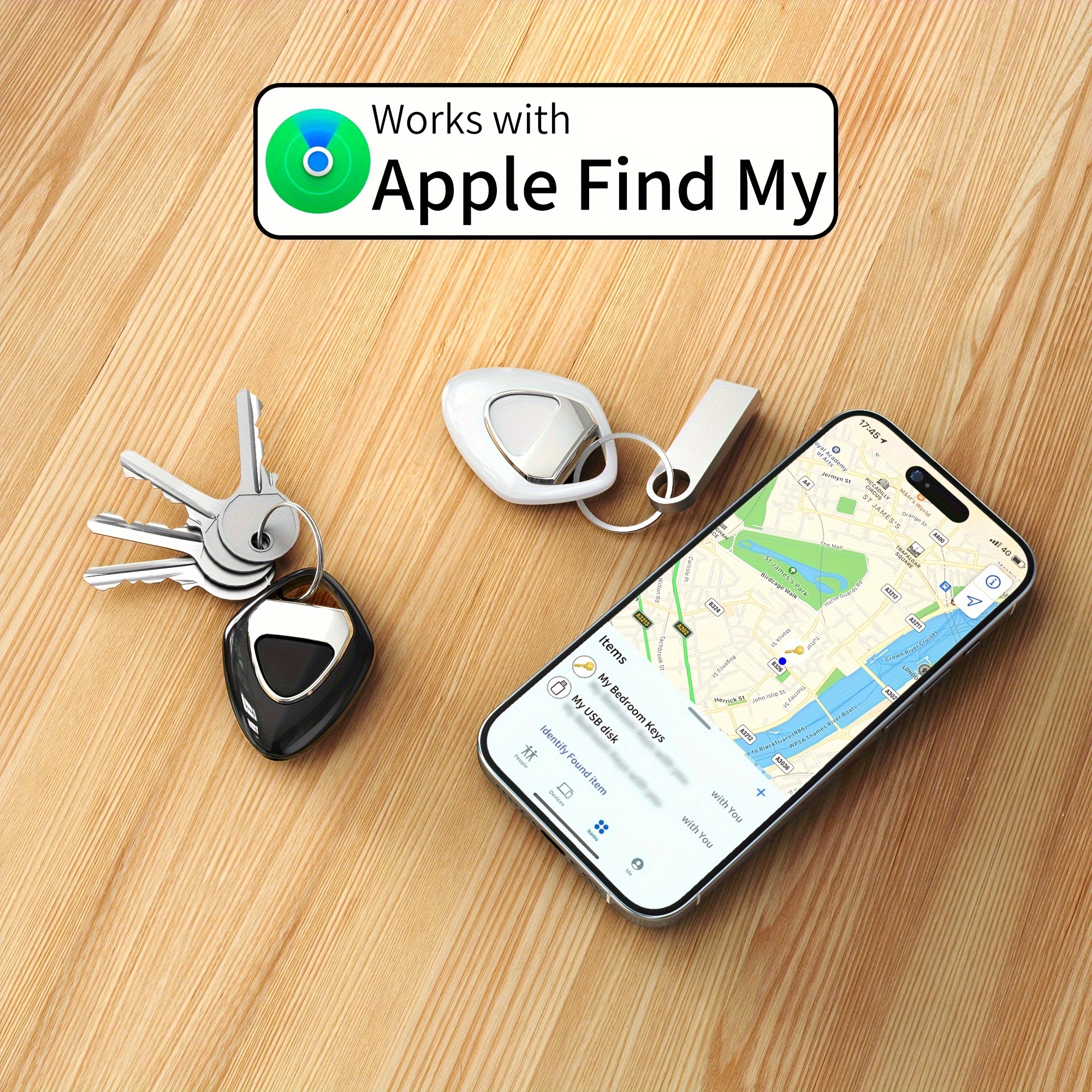 

Tag Air , Trackers Like Airtgas, Luggage Works With [ Ios Only ], Locator With Sound, 0.3oz, For (car) Keys, Backpack, Pets,