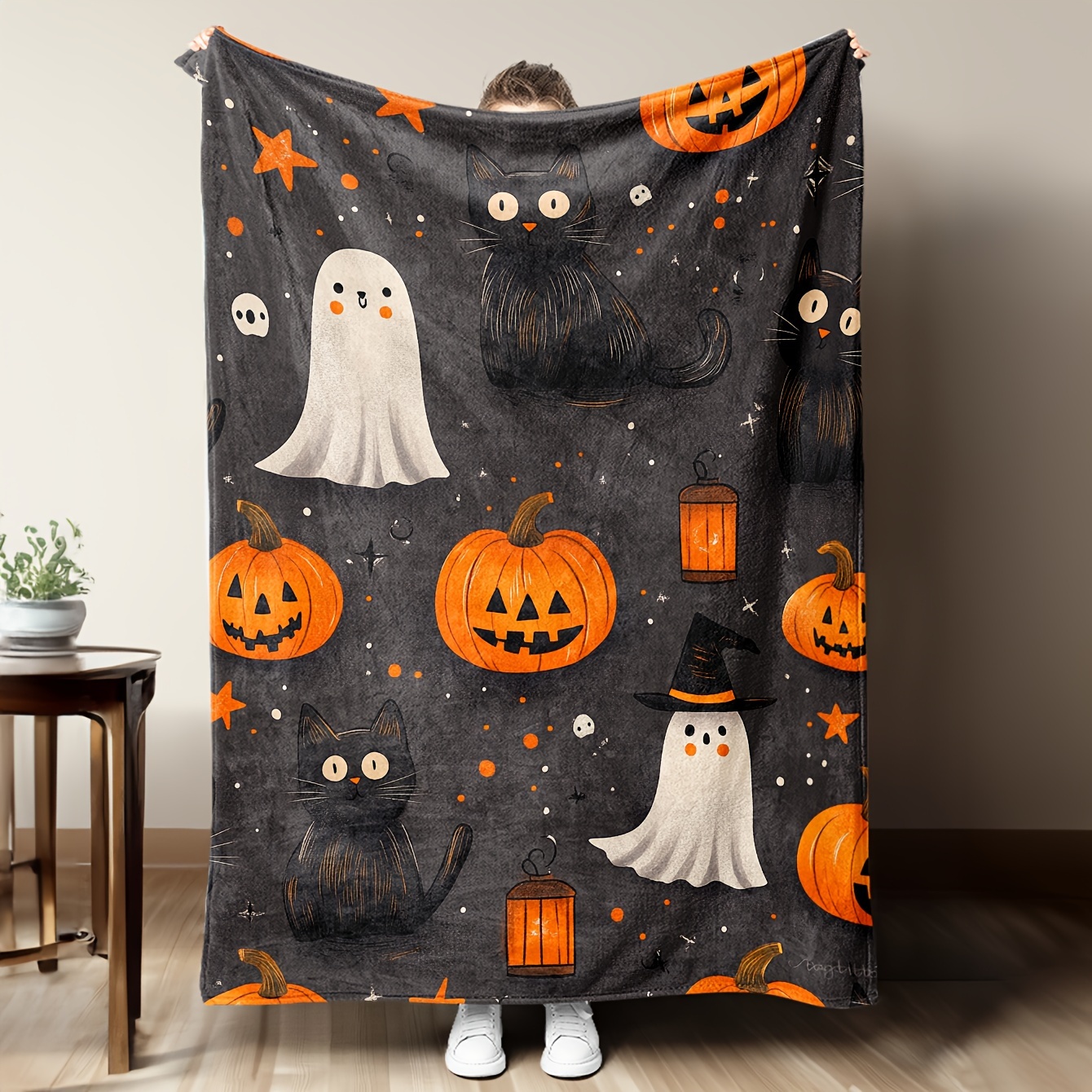 

Halloween- Flannel Blanket & - , , For , Bed, , And - , Hypoallergenic, For &