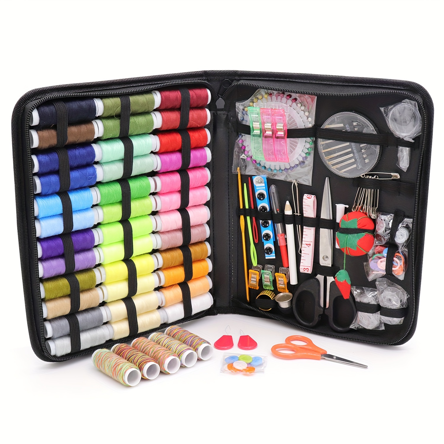 

206 Sewing Kit Set - Portable Diy Sewing Supplies Accessories, Sewing Kit For Beginners, , And , For - Includes Carrying And For