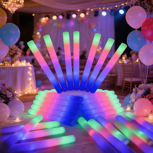 103pcs 70pcs 40pcs foam glow stick setsthese colorful foam light sticks feature three flashing and are perfect for occasions including parties weddings birthdays concerts christmas and new year celebrations