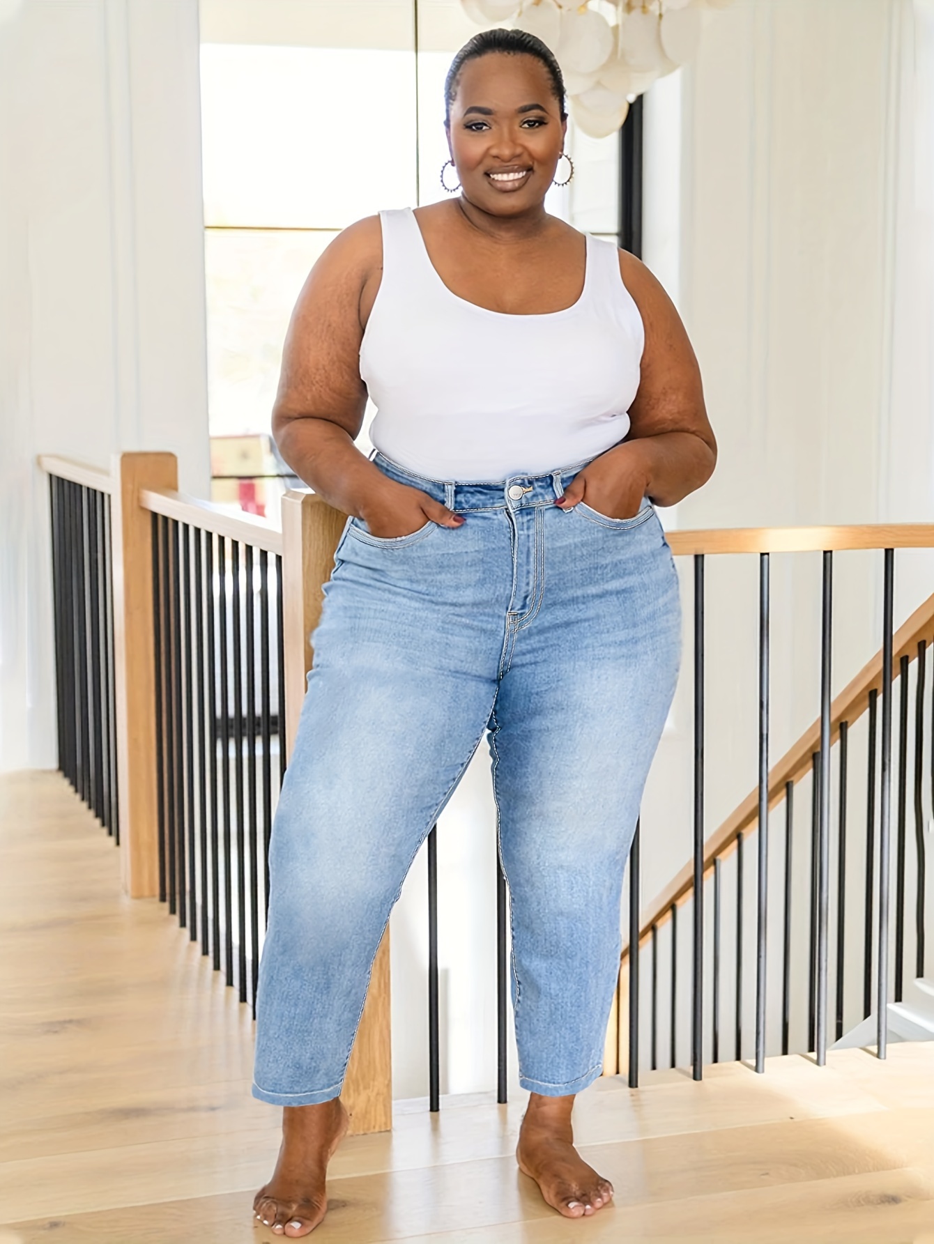 Plus Size Skinny Jeans Outfits Outfit White Ripped Jeans Plus Size
