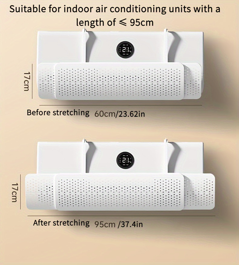 1pc   wall mounted air conditioner deflector no power needed enhances cooling heating   details 0