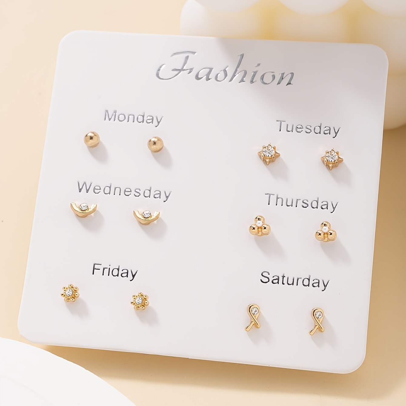 A Set Of 12pcs Earrings, Fashionable, Easy, Cute, Flower Stud Earrings Set, Women's Vacation Holiday Gift Set, Worn Daily, Jewelry Set, Multi-piece Gift