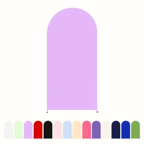 christmas 1pc 6ft beautiful and party decoration arch support fabric cover decoration stretchable wrinkle free no ironing tight fitting arch cover for wedding ceremony gender reveal bridal shower family gathering birthday party