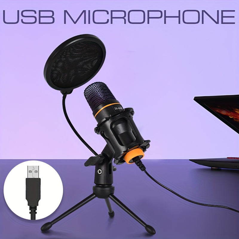 ZealSound Microphone USB Kit, Micro Gaming à Condensateur pour PC