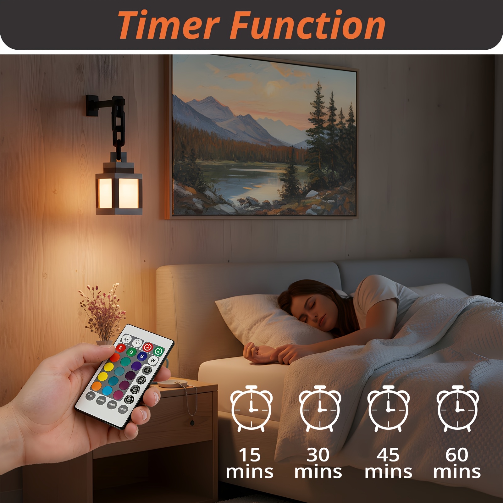 Smart Pixel Lamp with 16 Colors and Remote Control