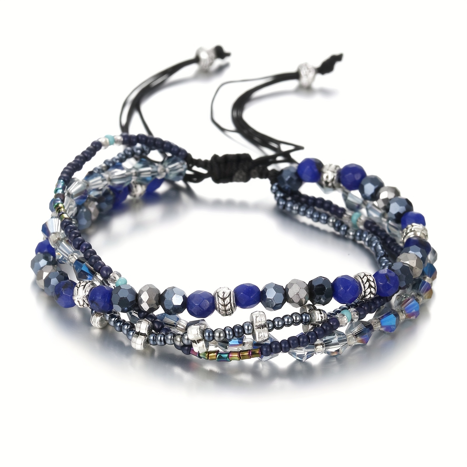Image of Bohemian Style Rice Bead Bracelet Women's Vacation Travel Versatile Ethnic Hand Jewelry