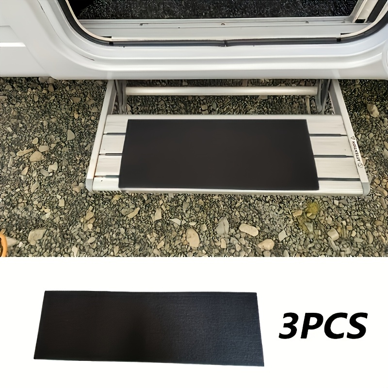 Image of 3pcs Portable Lightweight Non-slip Rv Floor Mats, Universal Rv Trailer Step Mats, Suitable For Indoor And Outdoor Decoration, Easy To Clean Quick-drying Floor Mats