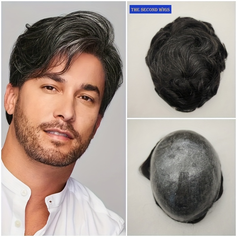 male hair prosthesis 1mm injection man wig durable wigs Temu