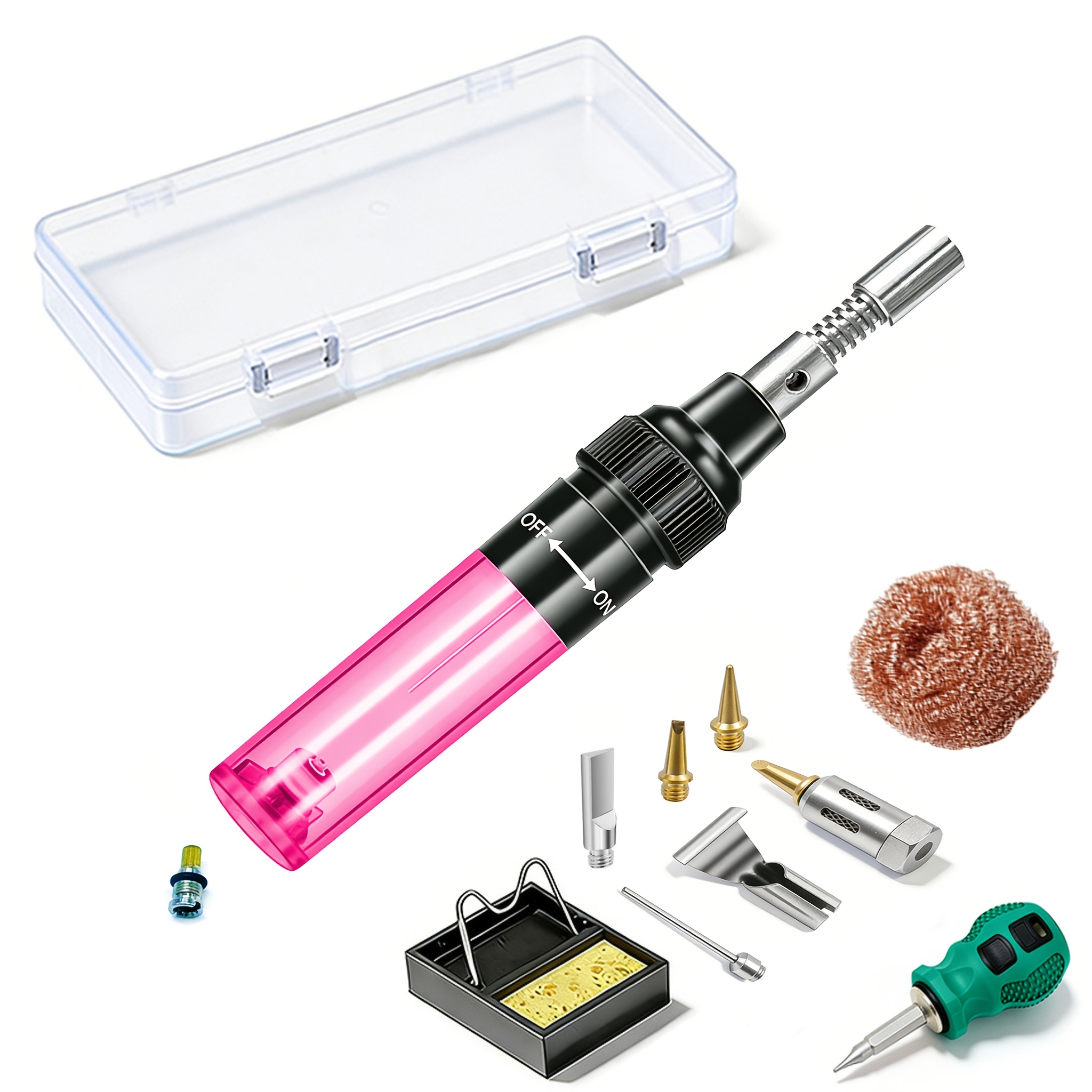 TEMU Portable Soldering Iron Kit Soldering Iron Kit Welding Kit Multi-accessory Soldering Iron Combination Household Repair Soldering Iron Welding