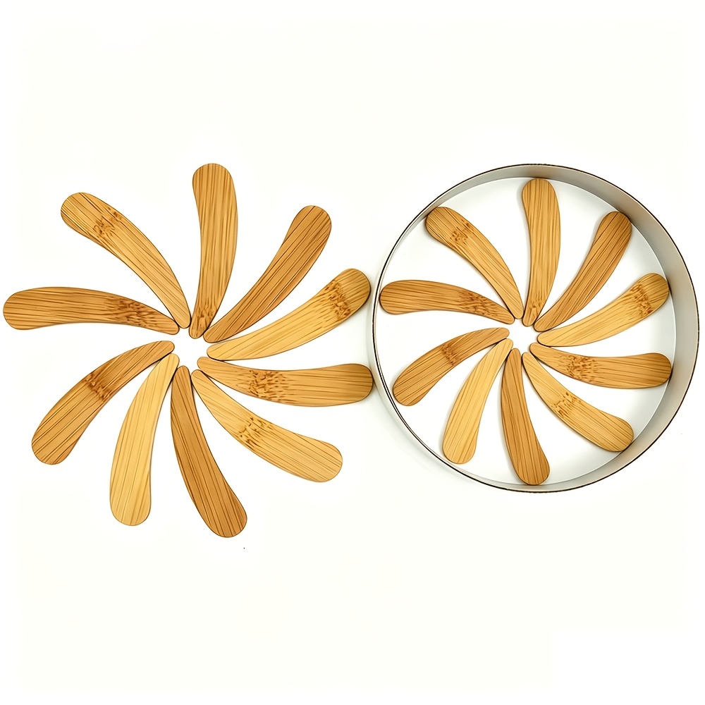 Image of 20pcs Of Reusable Mini Bamboo Spatulas That Included With My Facial Cream - Ideal For Applying Creams, Lotions, And Eye Treatments
