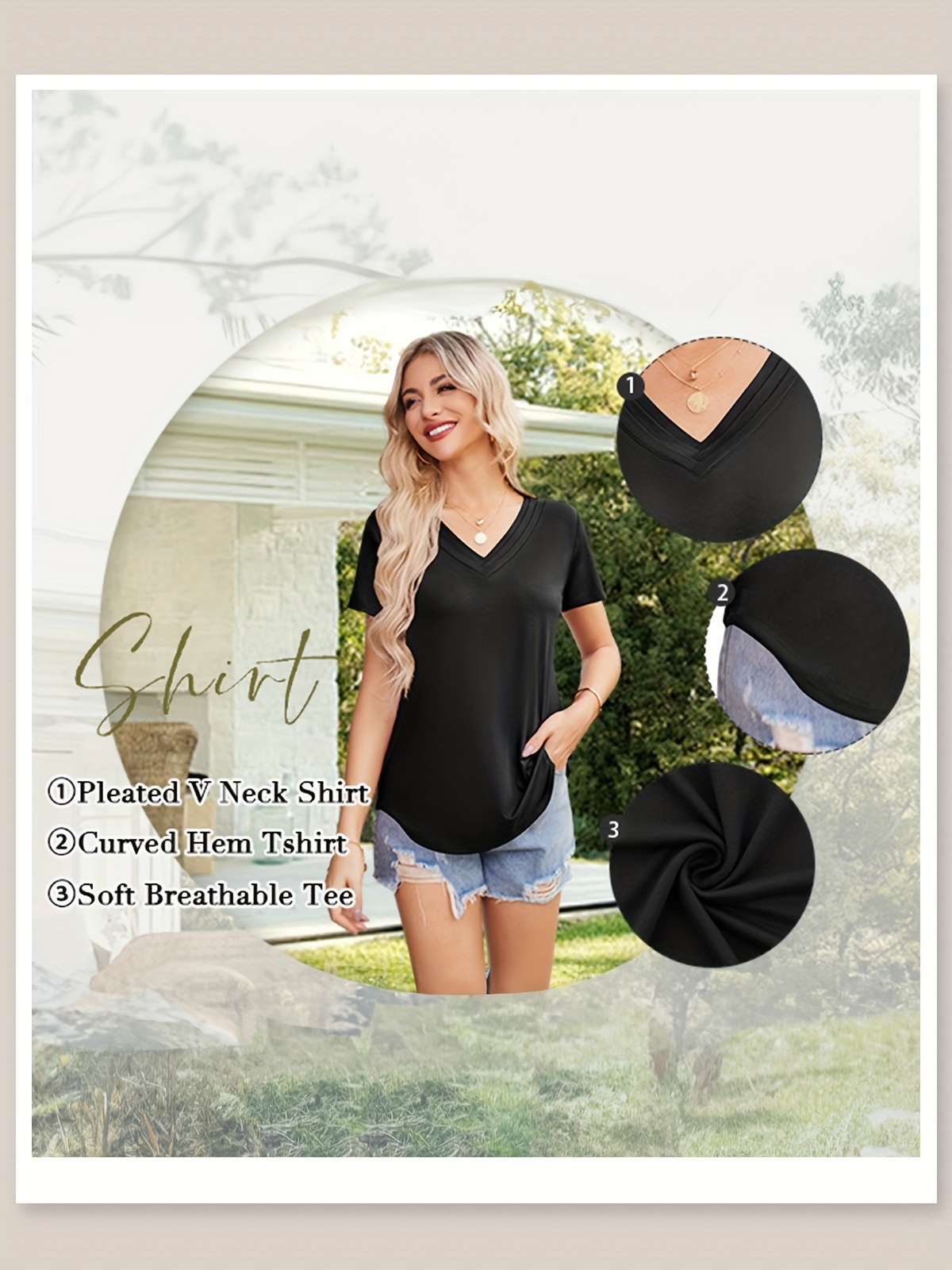 talla pieza camisa mujer rayón cuello pliegues Temu