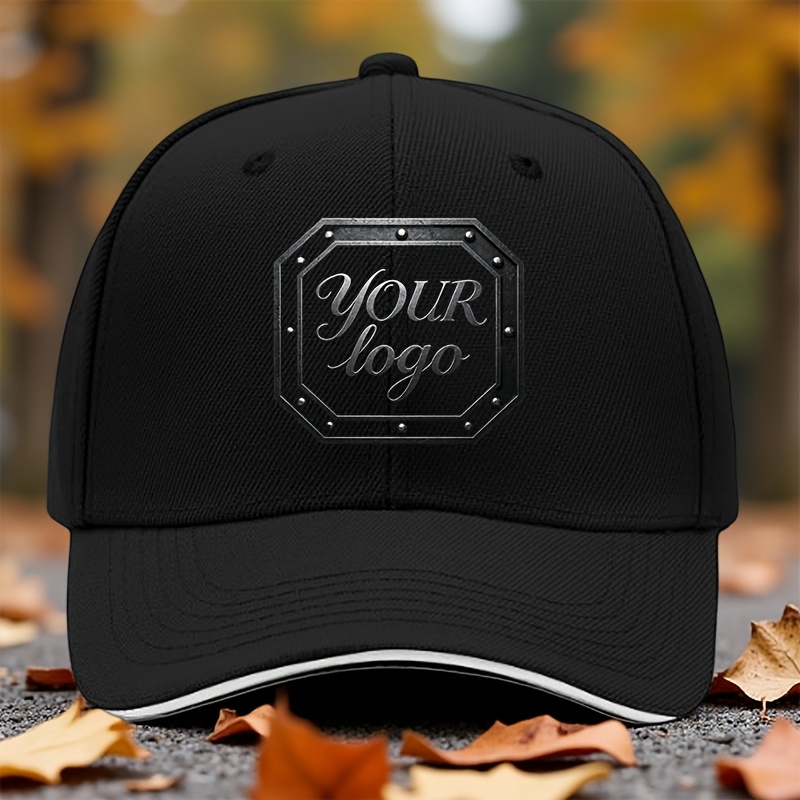 TEMU Casquette de baseball personnalisée Laitu, ajustable, légère en polyester, convient aux hommes et aux femmes - Utilisez votre texte ou LOGO,