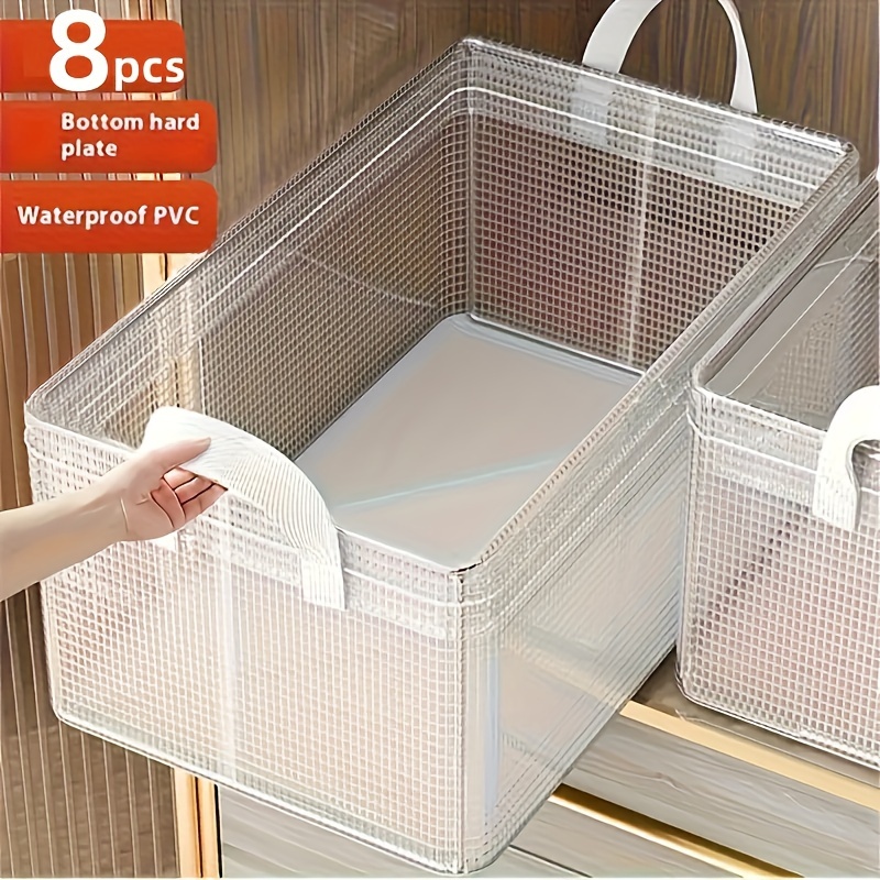 

Set Of 8 Collapsible Storage Bins That - Washable And Stackable Organizers For Clothing, Trousers, And T-shirts - An Ideal Gift For .