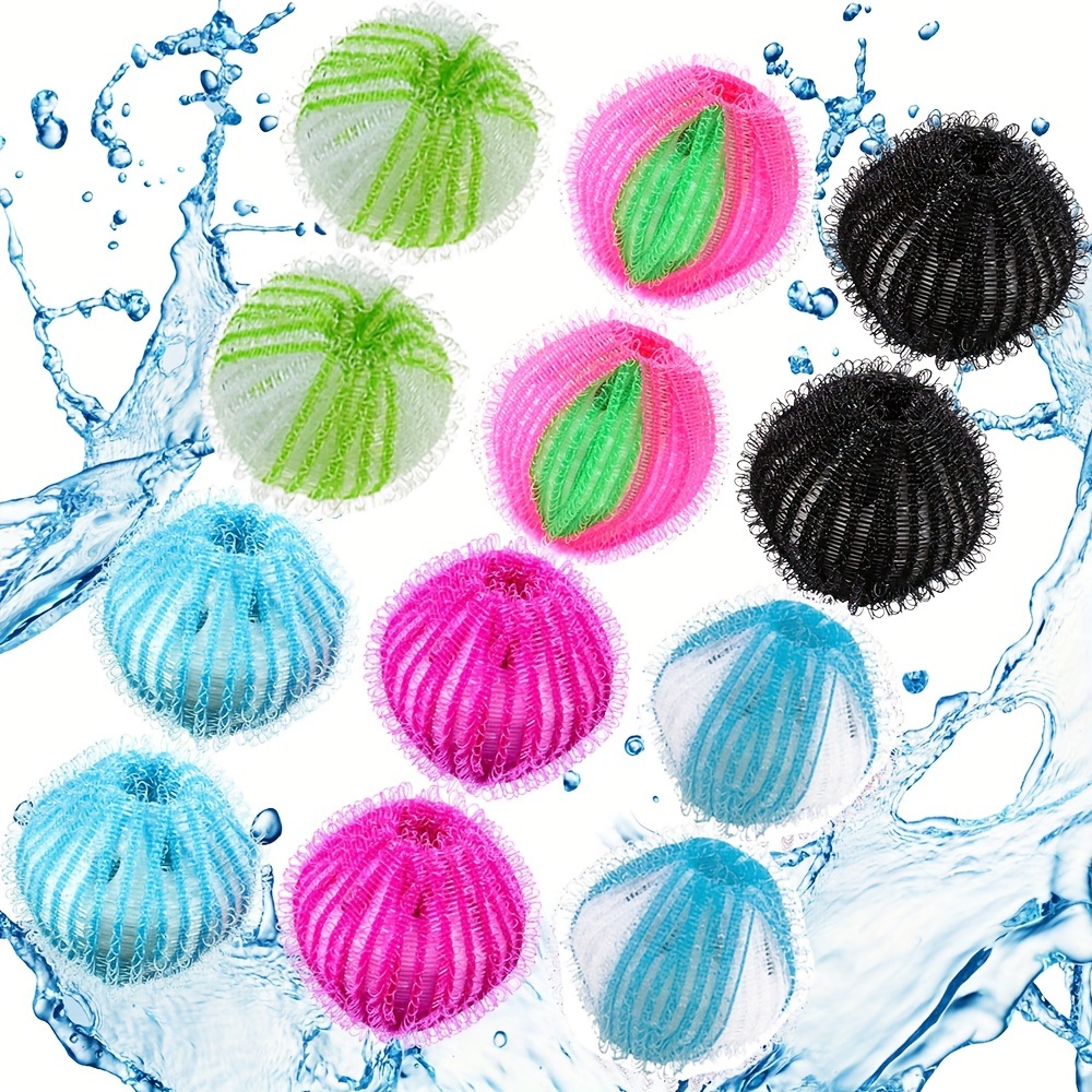 

6/8/12pcs Pet Hair Remover For Laundry, Hair Removal Agent Washing Ball Reusable Pet Hair For Washing Machine