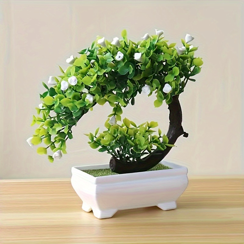 Charmante mini-bonsai in de vorm van een halve maan