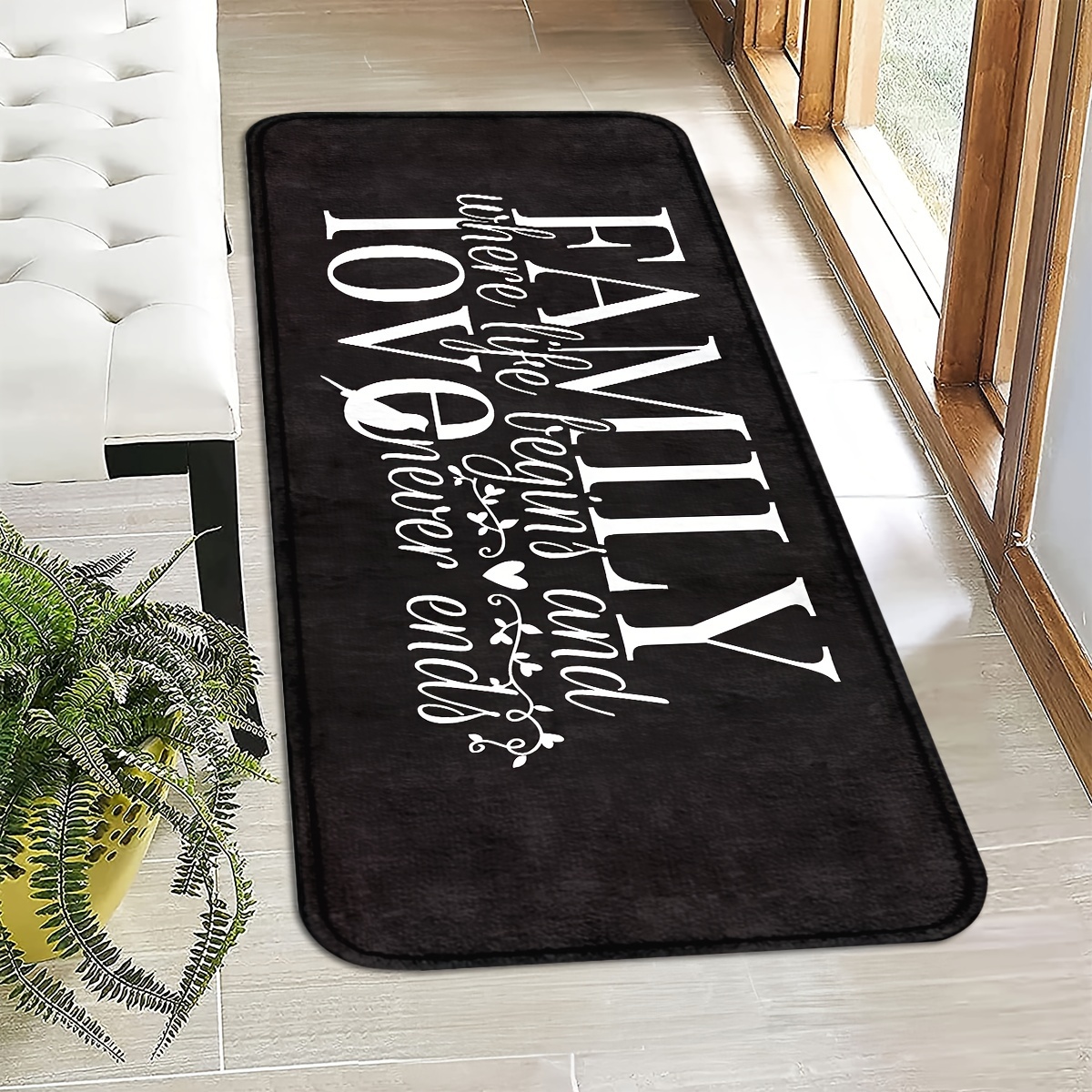 TEMU Family And Bathroom Rug Set, 2 Rugs For Floor, Kitchen Mats For Floor, Door Mat, Bedroom Rug, Bath Mat Sets, Anti Fatigue Mats For Kitchen Floor