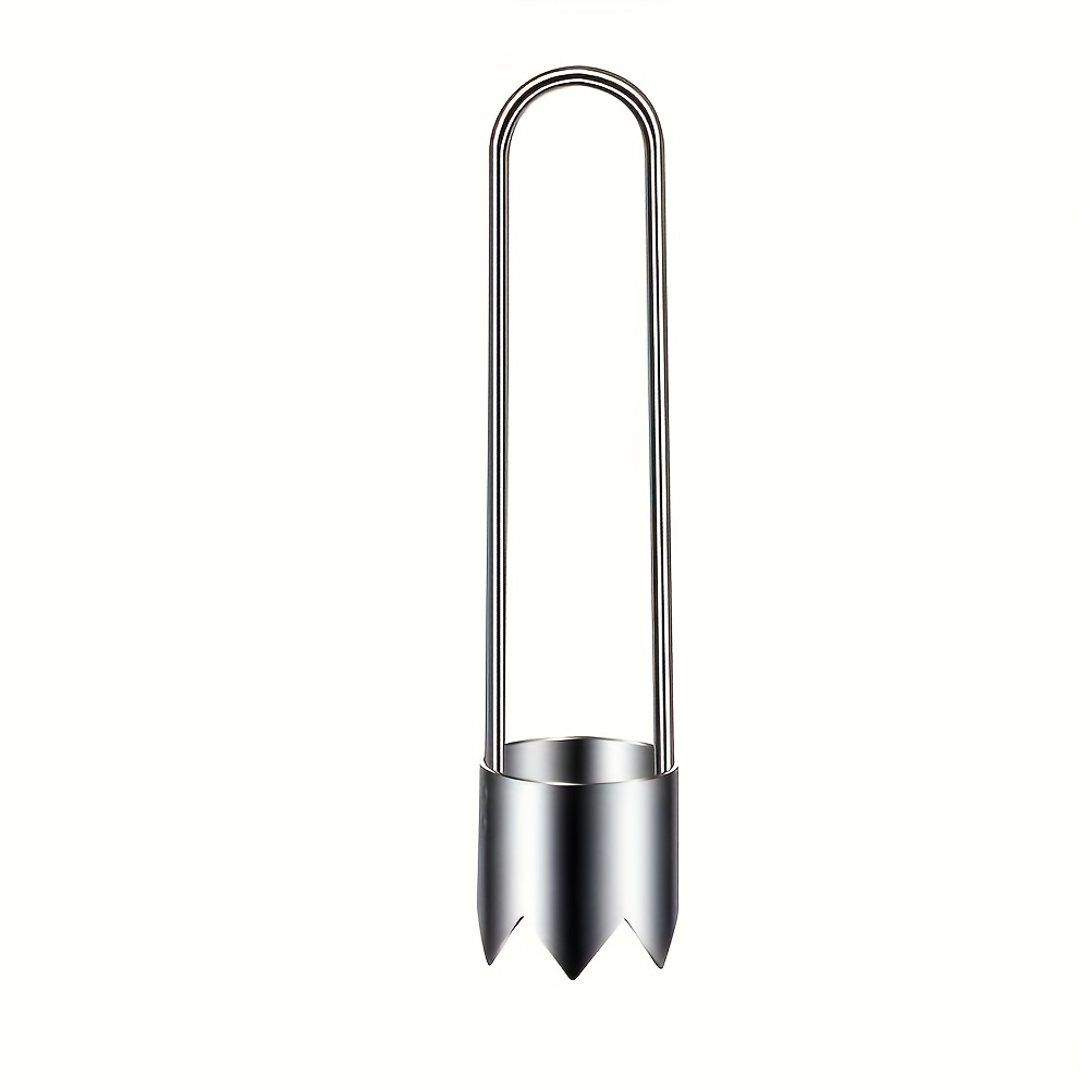 TEMU Stainless Steel Fruit And Vegetable Corer, Multifunctional & Durable Food Tool, Suitable For Bell Peppers, , , Etc. - Home And Professional Use,