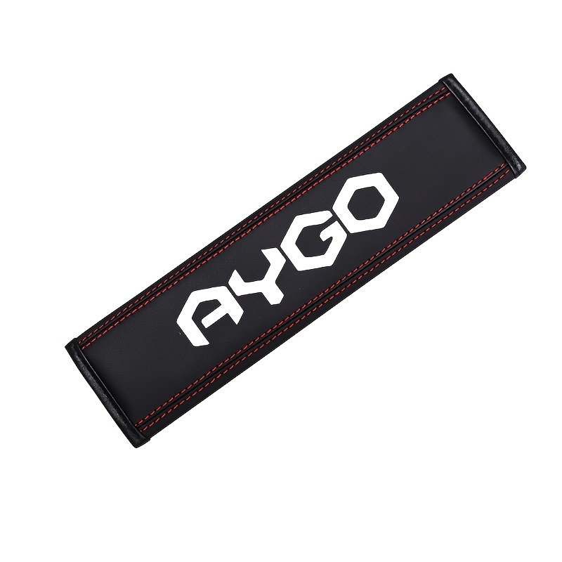 TEMU Shoulder Pads For Seat Belts Suitable For Aygo Cars And Most Models, Made Of Faux Leather, Sold Individually, Enhancing Driving , Durable And