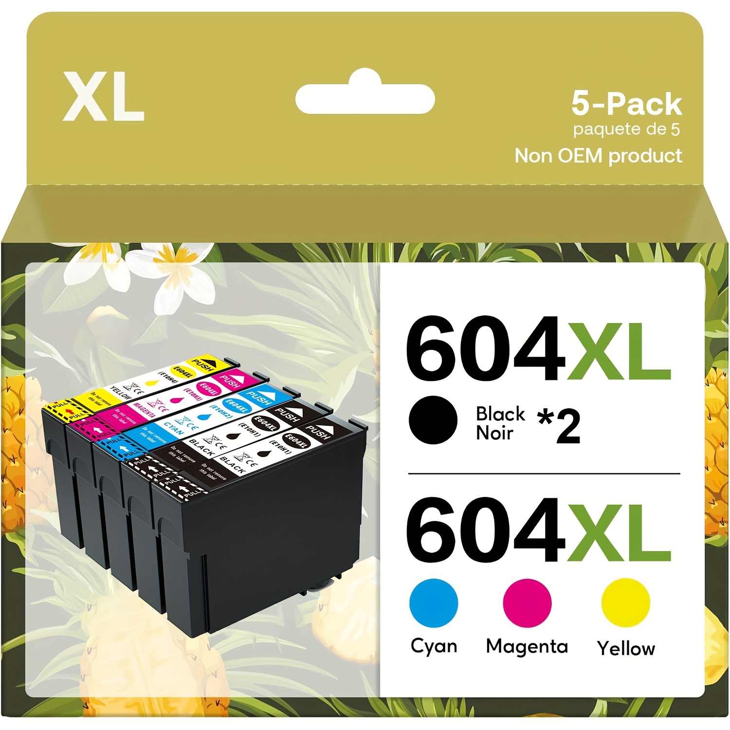 E-shop 4/5er Pack 604XL Multipack Ersatz für Epson 604 Patronen für XP-2205 XP-2200 XP-3200 XP-3205 XP-4200 XP-4205 WF-2910 WF-2930 WF-2935 WF-2950