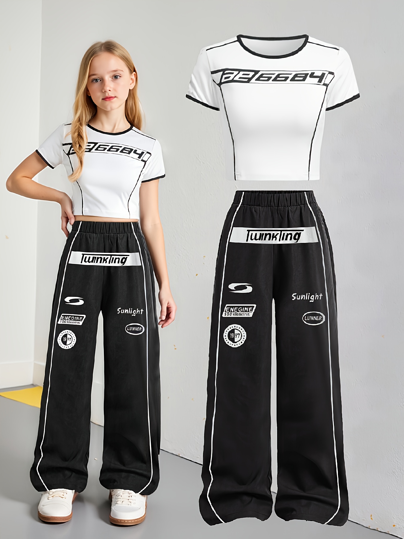 set due pezzi moda ragazze outfit Temu Italy