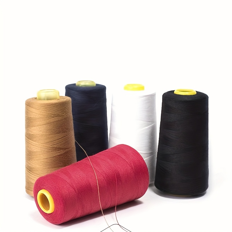 Polyester Nähgarn – 3000 Meter, Weiß, Stark & Langlebig Für Overlock, Stickerei & Nähen