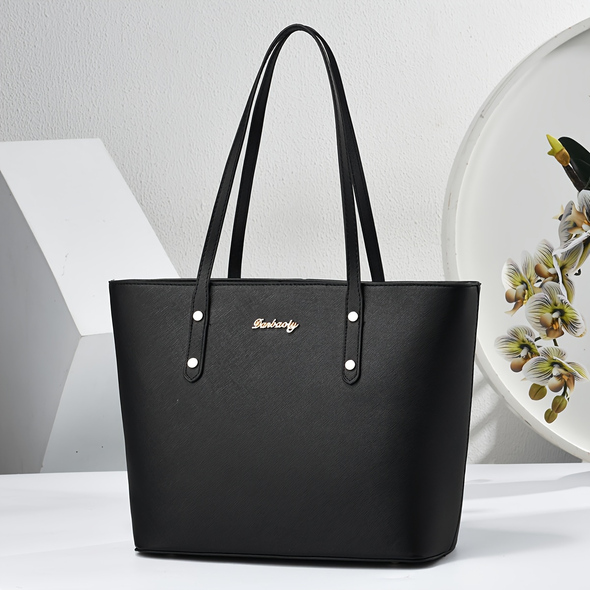 TEMU Damen-Umhängetasche im leichten Luxus-Stil mit schlichtem elegantem Design. Geeignet für Pendeln, Büro, tägliche Ausflüge Shopping. Diese