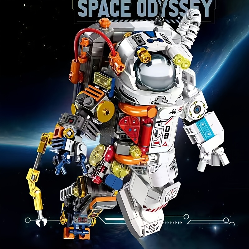 Astronaut Building Block Set for Creative Assembly