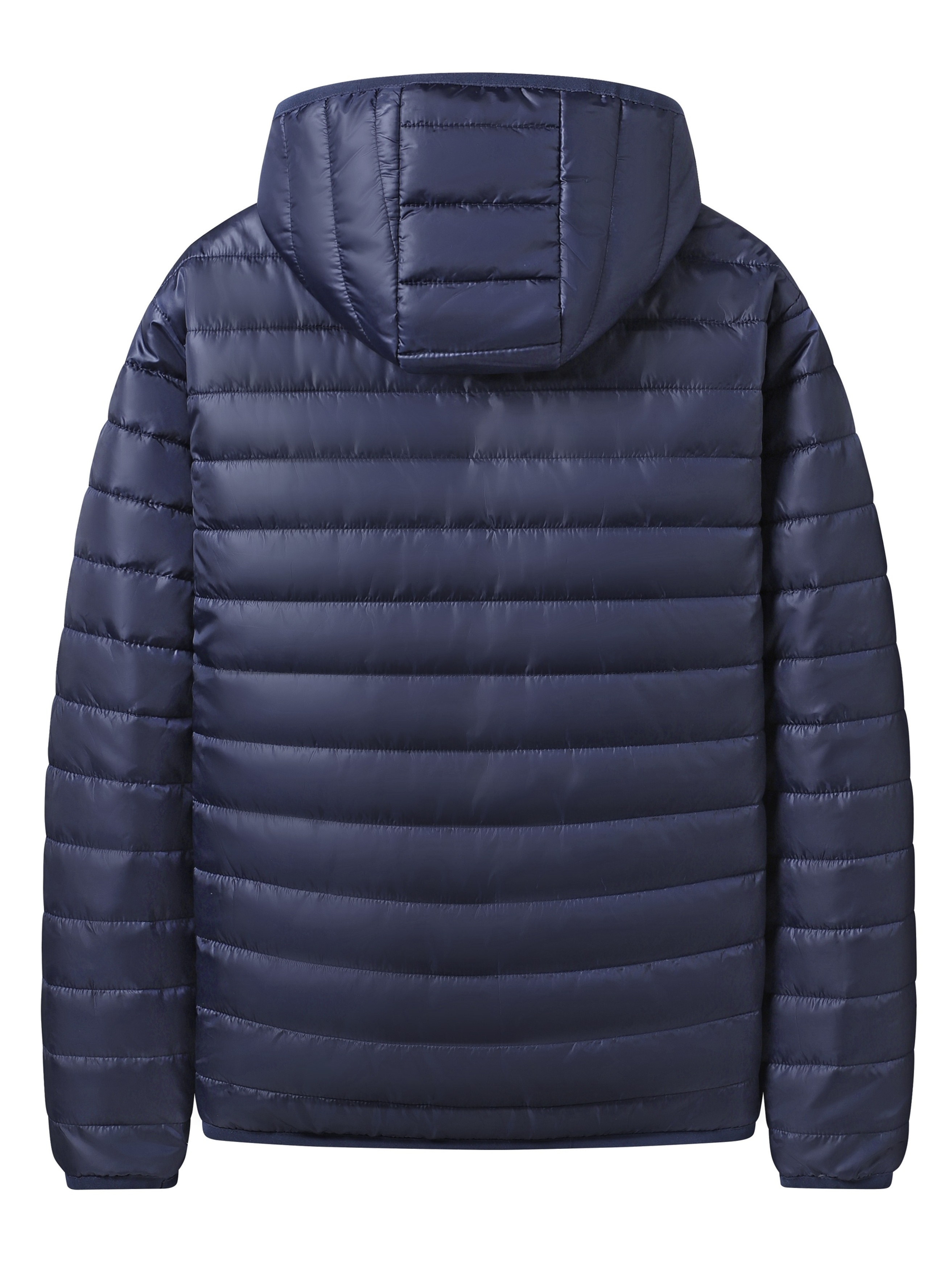 男士冬季保暖连帽外套，男士冬季防风夹克，带拉链口袋、连帽及宽松版型 - 聚酯填充保暖外套，适合户外活动、跑步、钓鱼、休闲穿搭 - 纯色设计排骨衣 商品详情 10