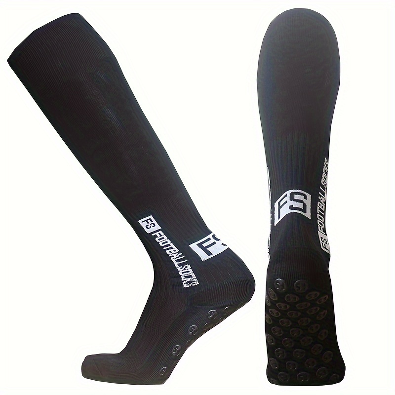 1 Pair New Anti-slip Silicone Basketball Socks, Long Tube Training Socks For Men And Women, Breathable Long Soccer Socks For Outdoor Sports, Football Accessories